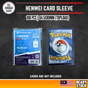henwei blueish card sleeve 64.5 x 89mm 100 pieces