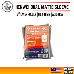 henwei matte sleeve 66 x 91mm 50 pieces