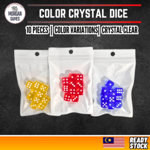 crystal color dice 10 pieces