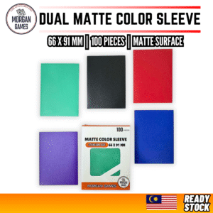 morgan dual color matte sleeves 66x91mm 100 pieces