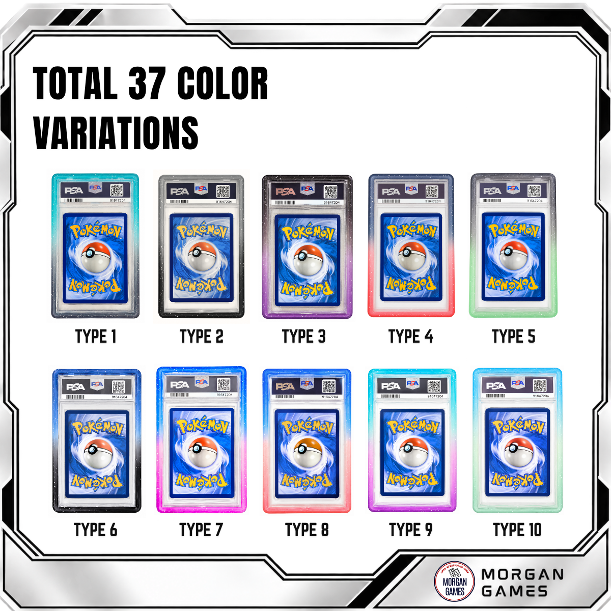 Hard TPU 35PT PSA Slab Bumper Protector - Mix Colored - Image 2