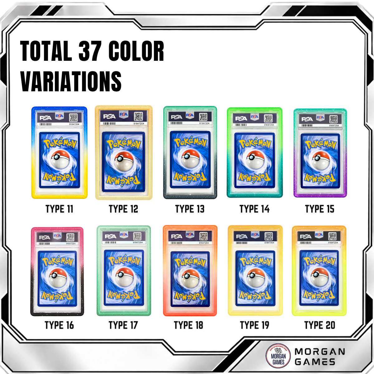 Hard TPU 35PT PSA Slab Bumper Protector - Mix Colored - Image 3