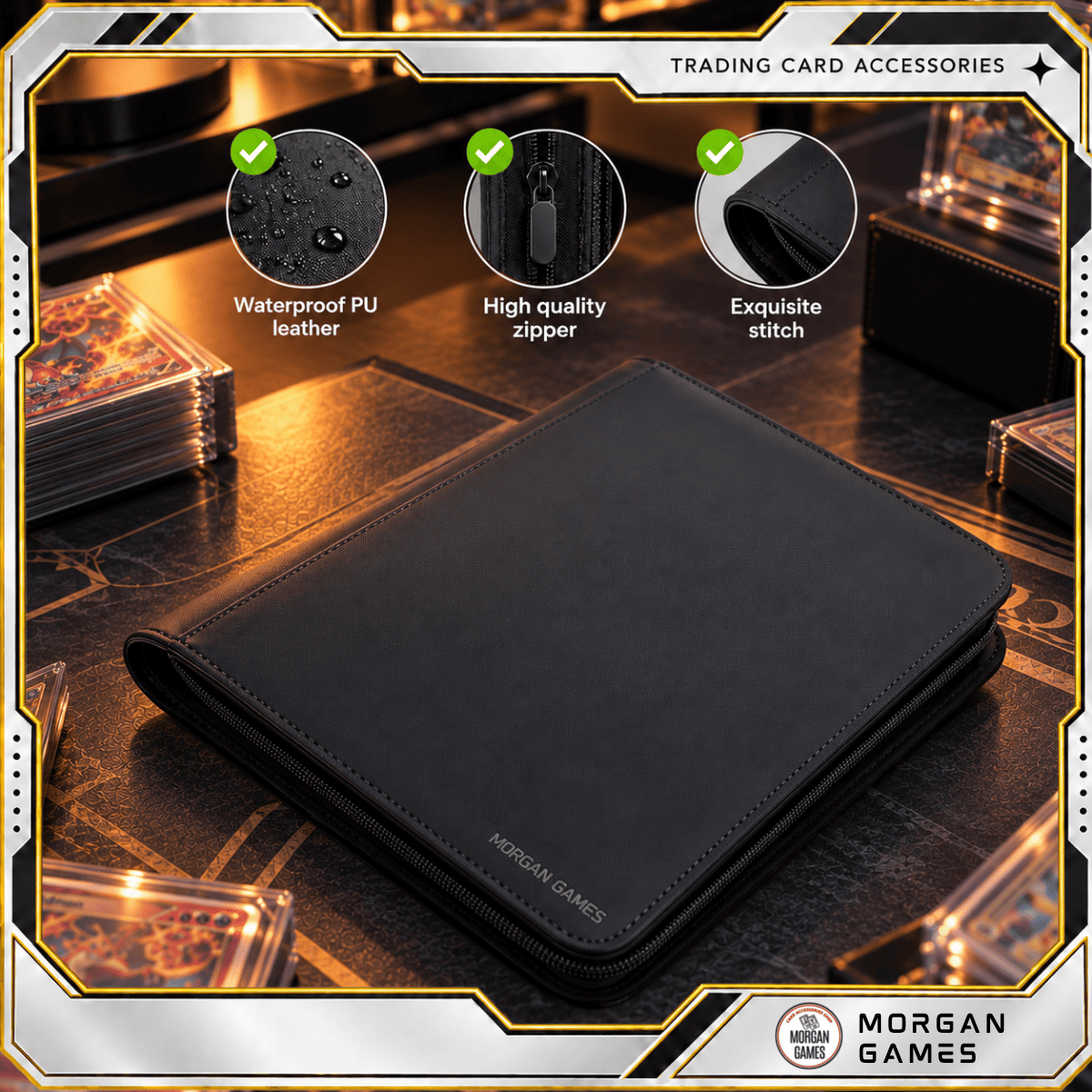 Morgan PU Leather Card Binder - Image 6
