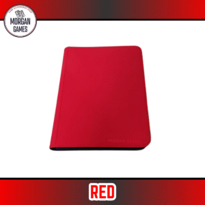 Morgan PU Leather Card Binder - 4x3 (480 Slots), Red