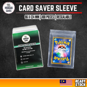 100 Pcs Card Saver Sleeve - 86x124mm