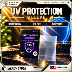 UV Protection Card Sleeve 50pcs | 64.5×89mm | Fits Pokemon, One Piece